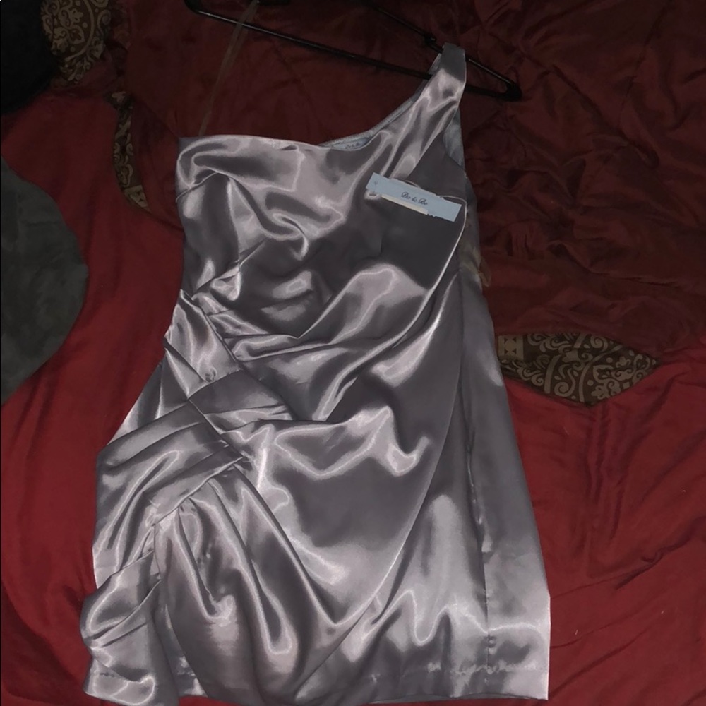 Silver cocktail dress